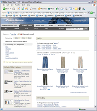 Sample search results page